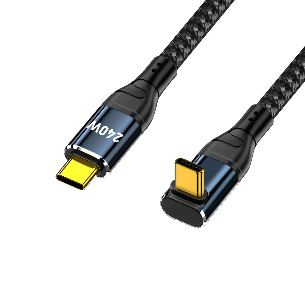 90 Degree Elbow Super fast charging PD 3.1 240W USB Type C to C Cable For iPhone 15 Apple iPad Macbook Vivo Samsung Data Charger