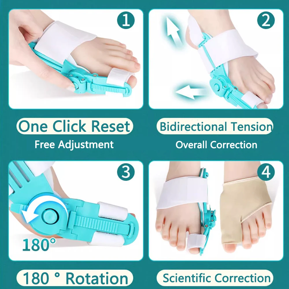 Bunion Corrector Toe Straightener Finger Posture Correction Toe Separator Hallux Valgus Orthopedic Pedicure Foot Care Tools