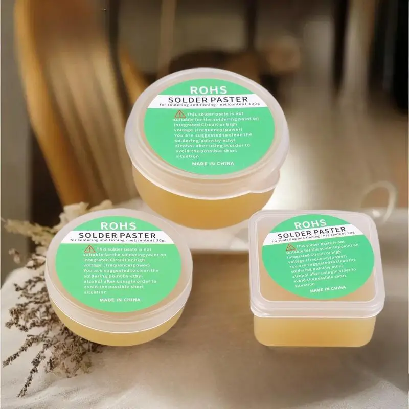 معجون لحام عالي الجودة 30/50/100 جرام، دوران 183 درجة غير نظيف