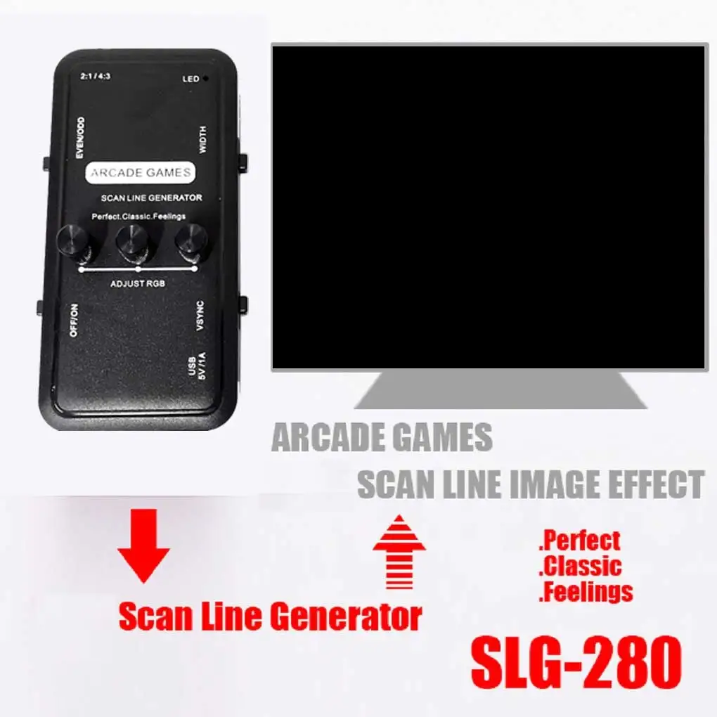 

Scanline Generator with 3 Knobs Scan Lines Generating Device Accessory Whole