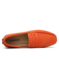 Mocassins en cuir véritable pour hommes, chaussures de conduite décontractées à enfiler, gamme de tailles 38 à 50, chaussures plates confortables 3