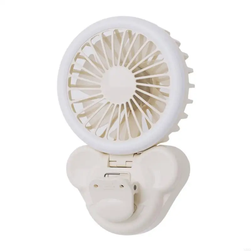 Портативные карманные фанаты USB зарядка Lazy Fan Mini Mini Portable Student Outdoor Fan Function Function Led Light N58d