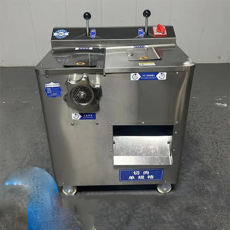 Commercial Meat Mincer Fresh Meat Grinder Pork Beef Chicken Breast Grinding Machinery Butcher Equipment Meat Mix Cutter