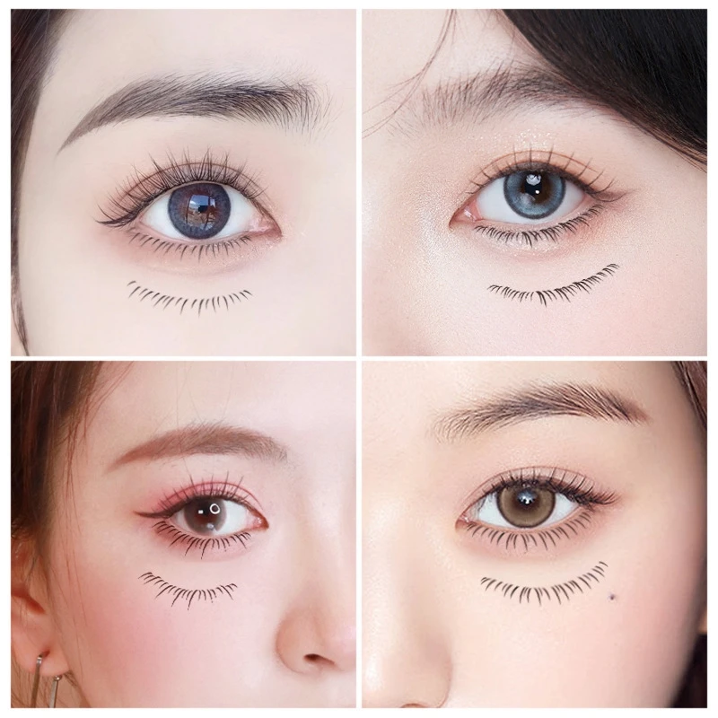 ملصق رموش سفلي أسود مقاوم للماء مصنوع يدويًا تحت رموش العين لتمديد مكياج المظهر الطبيعي لمكياج التجميل #2