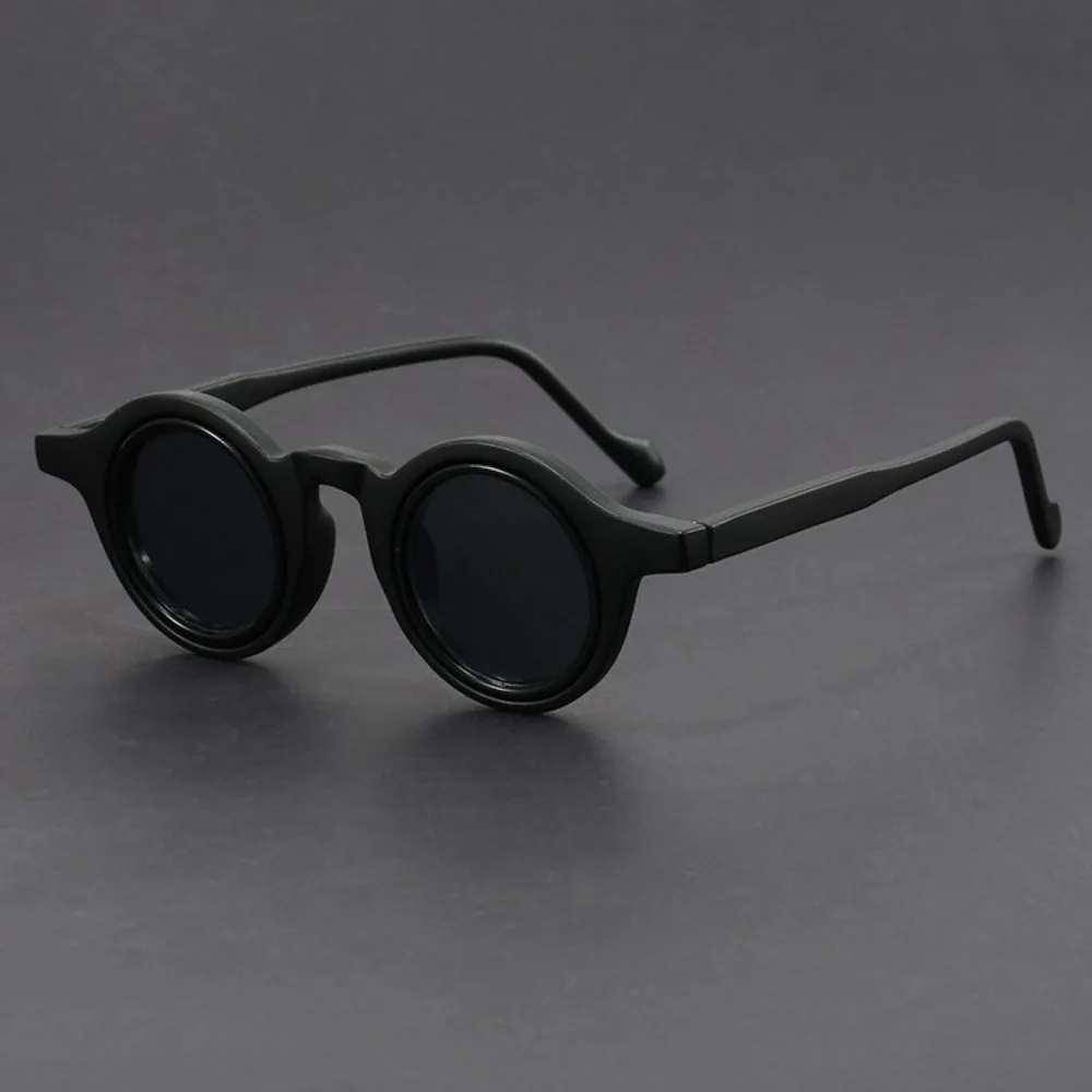 Small Frame Round Steampunk Fashion Glasses for Men 2025 Luxury Brand Y2K Punk Star Men Women Sunglasses Retro Glasses