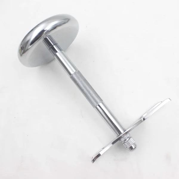 Deluxe Chrome Safety Razor and Brush Stand Holder Fit All Your Shaving Accessories