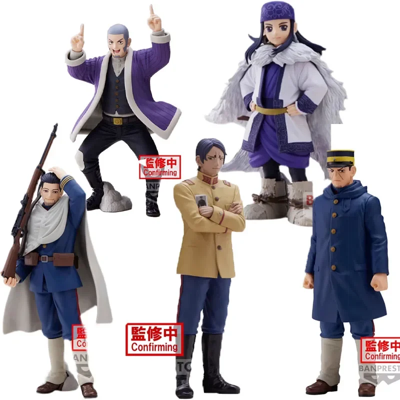 

Bandai Genuine Golden Kamuy Koito Otonoshin Sugimoto Saichi Asirpa Original Anime Action Figures Toys for Boys Girls Kids Gifts