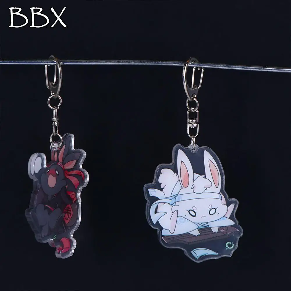 

Double Sided Anime Wei Wuxian Grandmaster of Demonic Acrylic Bag Pendant Key Rings Key Ring Holder Keychain Mo Dao Zu Shi