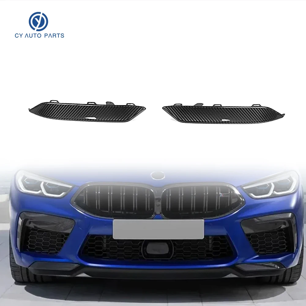 OEM Style Dry Carbon Fiber Front Lower Splitter Corner Lip for BMW M8 F91 F92 F93 2019-2025 | Direct Bolt-On Replacement