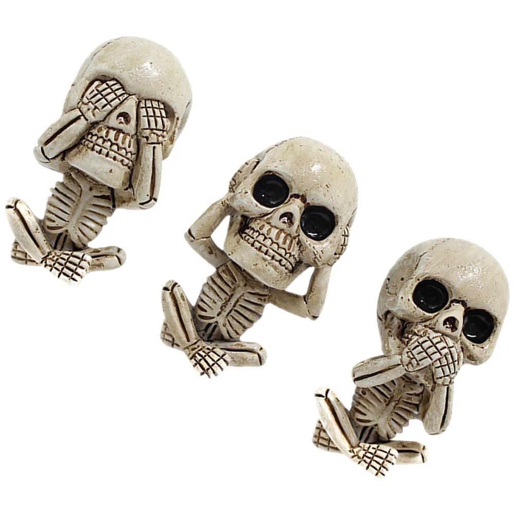 Skull Car Aromatherapy Clip Creative Perfume Funny Stick Air Vent Clips Freshener Beige Office