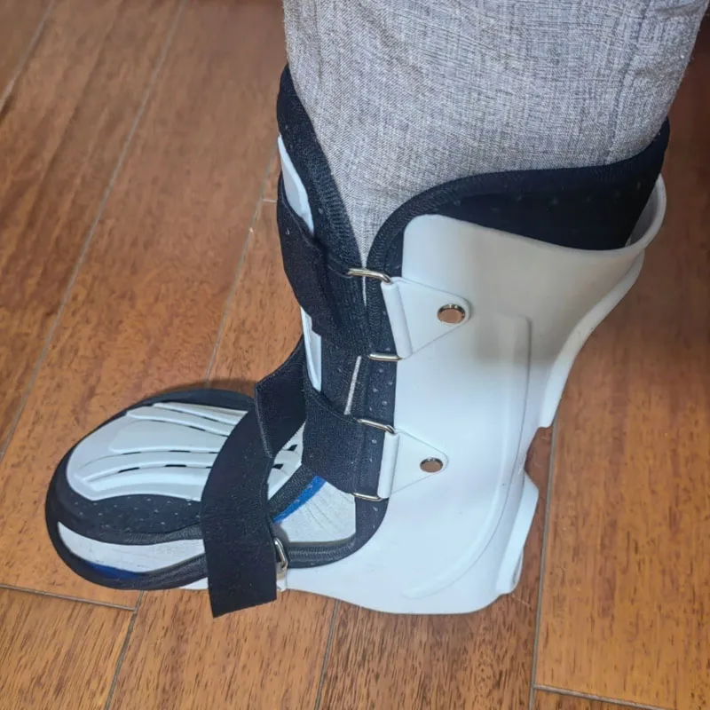 Adjustable Ankle Brace Foot Drop Corrector Ankle Joint Varus Valgus Calf Fracture Fixer Breathable-Leg Feet Support Boot