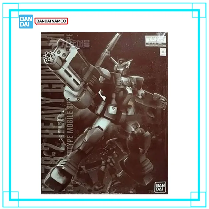 In Stock Bandai Gundam MG 1/100 Heavy Gundam Anime Action Figures Model Kit Assembly Collectibles Toys For Men Birthday Gifts
