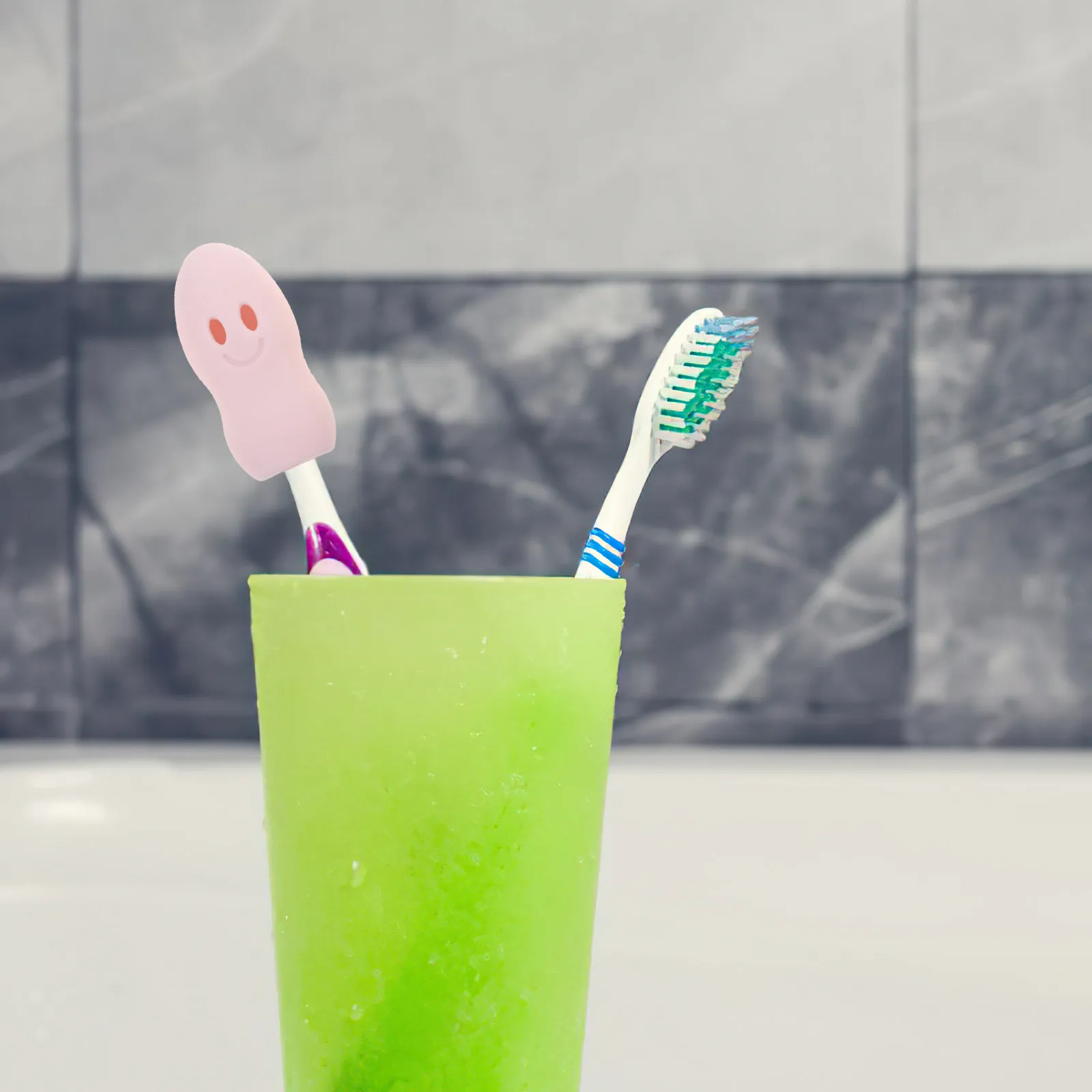 

4 шт. силиконовые чехлы для зубных щеток, портативные защитные чехлы с мультяшным дизайном, для путешествий, дома, офиса, школы, мягкие, гибкие, моющиеся