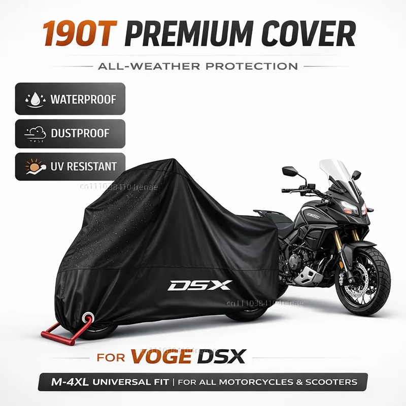 

For VOGE DSX 900 DSX 625 DSX 500 DSX900 DSX 800 190T Motorcycle Cover Waterproof Dustproof UV Protection All Season