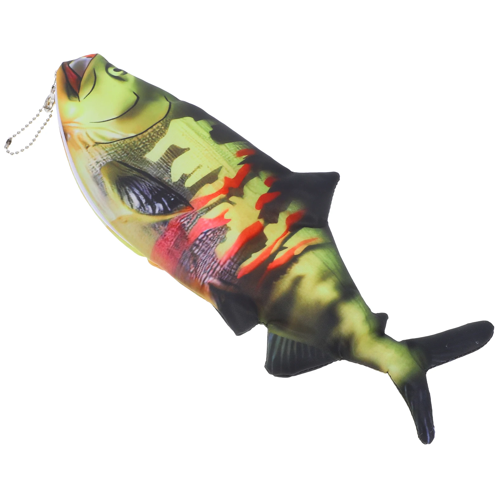 

Fish Shaped Pencil Case Realistic Design Spacious Interior Material Versatile Use Pen Storage Bag Funny