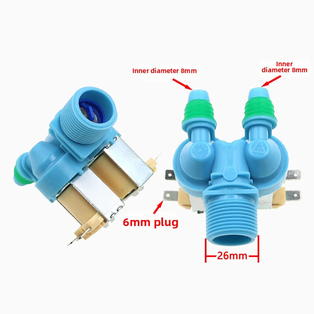 Dual Head Solenoid Valve for Samsung Washing Machine Water Inlet System Compatible with C-151/25-B01 DC62-00311C