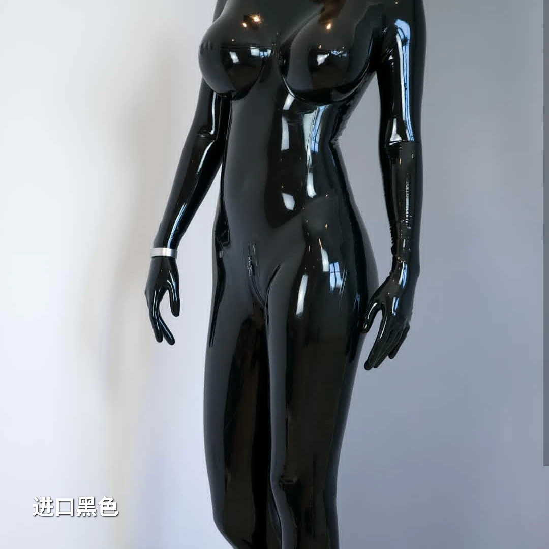 UK imported rr metal latex clothes all-inclusive latex tights fake lady without zipper kig custom men and women sexy