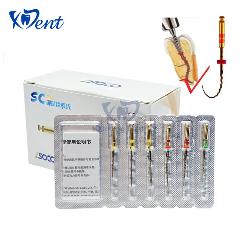 Soco Pro Root Canal File Heat Activated Endodontic Endo Niti Rotary File For Root Canal Treatment Dentist Materials