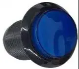 10pcs 33mm piccolo bottone rotondo con bordo nero-blu (pulsante, dado, guarnizione, staffa) accessori per giochi arcade