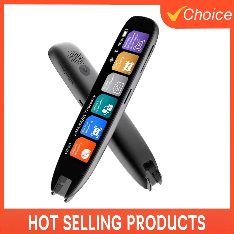 S65 Pro Translation Pen Real Time Intelligent Text Scanning Point Reading Learning Smart Voice Translator Device Recording Pen