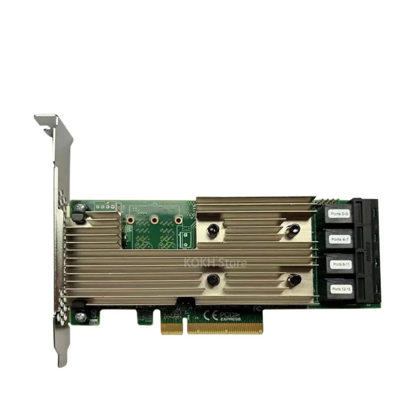 Original SAS9305-16i LSI Logic 12GB/S 03-25703-00 16-Port PCI-e 3.0 SAS RAID Controller 9305-16i Array Card Channel IT Card