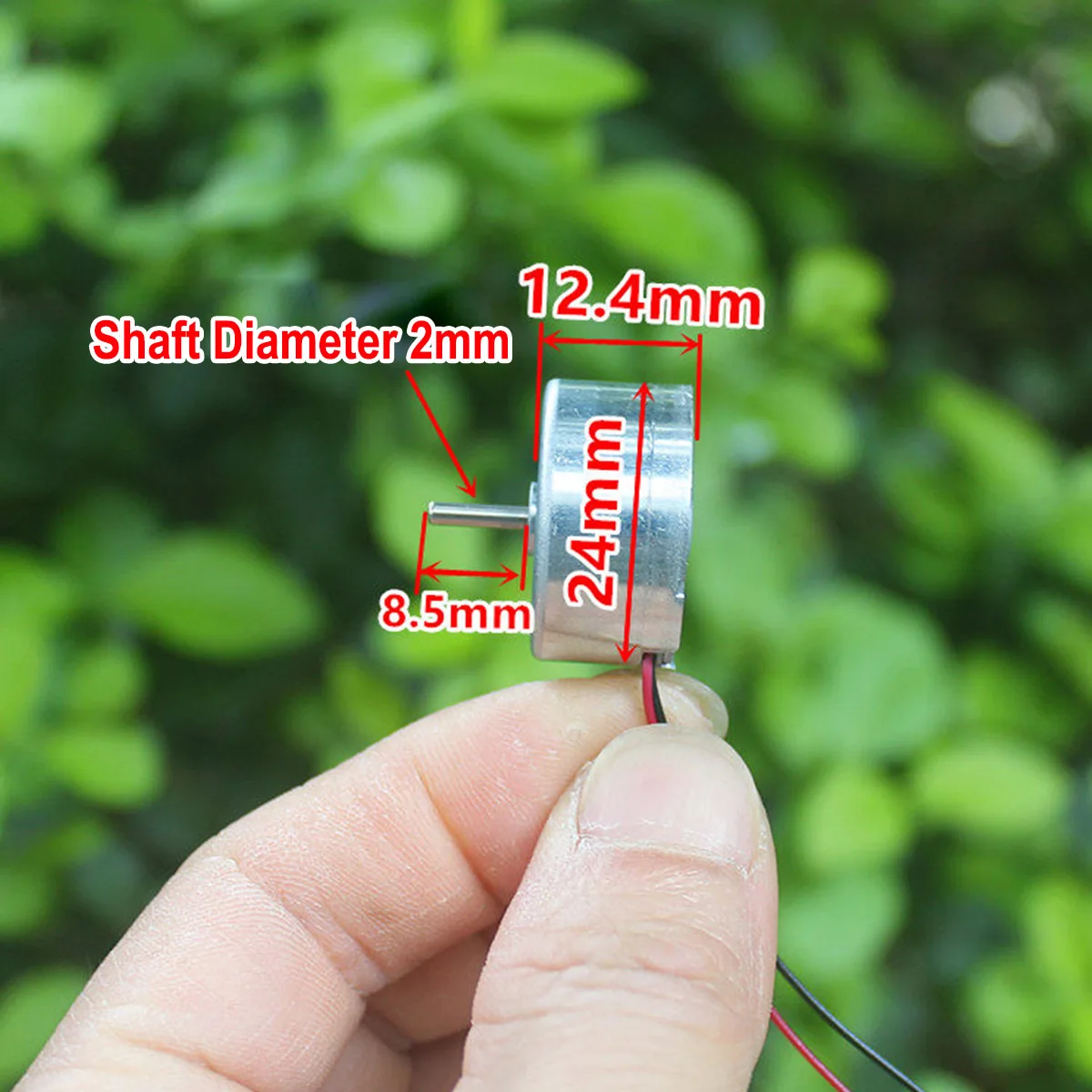 2PCS Mini 24mm 300 Round Motor Solar Power Motor DC 3V 5V 6V 15000RPM High speed Low Noise DIY Toys Model Technology Experiment