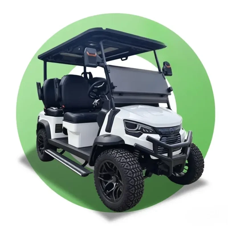 Golf Buggy 4 Passenger Cargo Box Utility Vehicle for Farm Hunting Outdoor Travel Cart