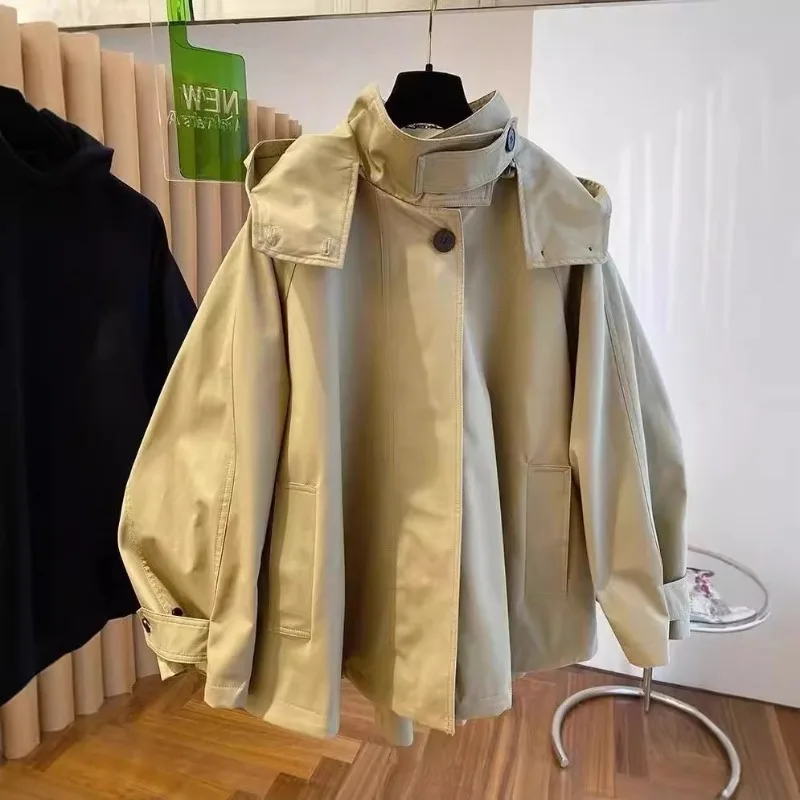 UNITIM Teens Girls Trench Coat 2026 Autumn Children Girls Hooded Jackets Casual 2-14Yrs Junior Girls Long Sleeve Outerwear Coat