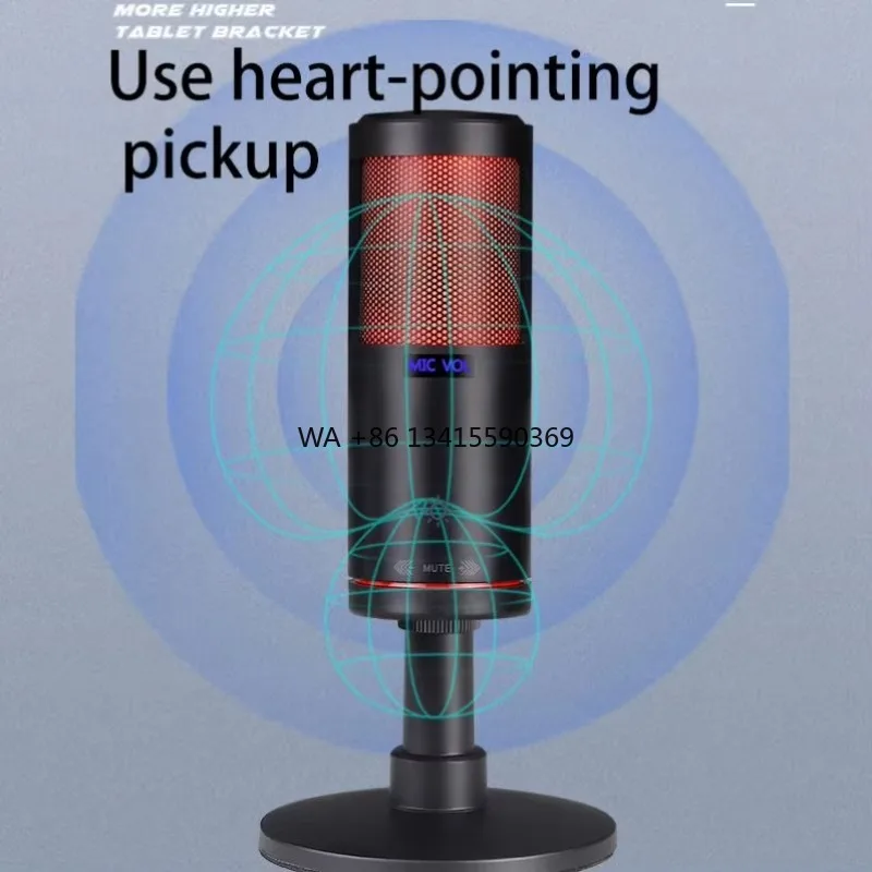 

M8 New Design Usb Condenser Gaming Microphone With Great Price