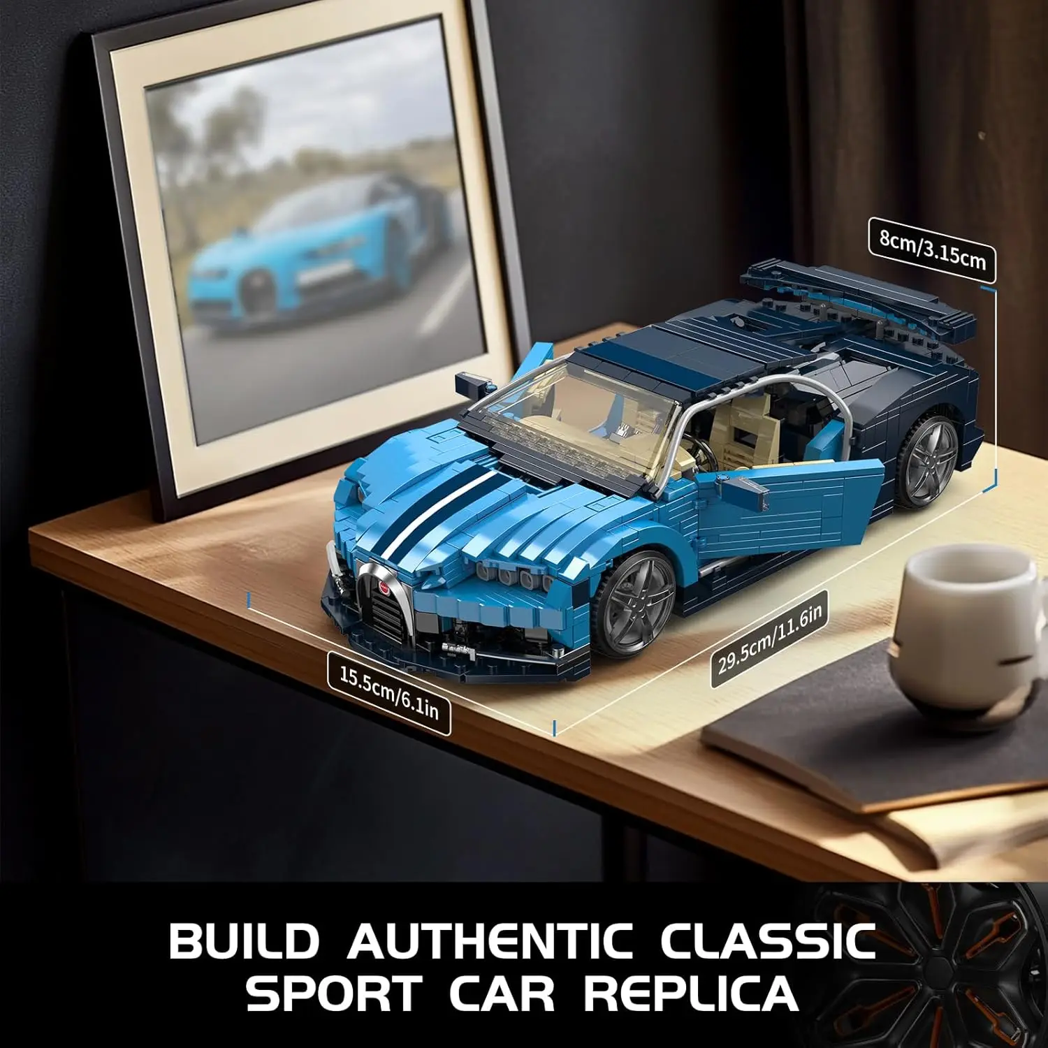 MOULD KING Technical Bugattier Building Blocks Hypercar Racing Car Model assemblare veicolo mattoni giocattoli per ragazzi bambini