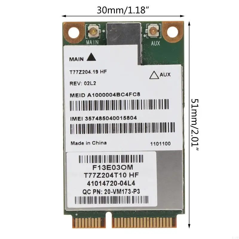 E1PF USB 2.0 Highspeed Minipcie Flash Flash LED