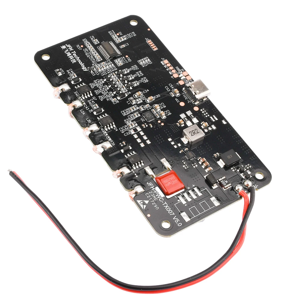 18W 3 Coil High Power Wireless Charger Module Type-C Qi Wireless Charger Transmitter Module DC9-32V to 5V Car PCBA Circuit Board