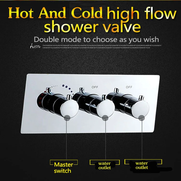 sanitary fitting high quality hot cold mixing water valve 2 way diverter water flow shower controller