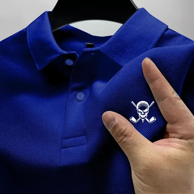 Bestseller Herren Klassisches Poloshirt, Kurzarm Freizeit-Oberteil, Streetwear Regular Fit T-Shirt, Atmungsaktive Sommer-Alltagskleidung für Herren – Detail 5