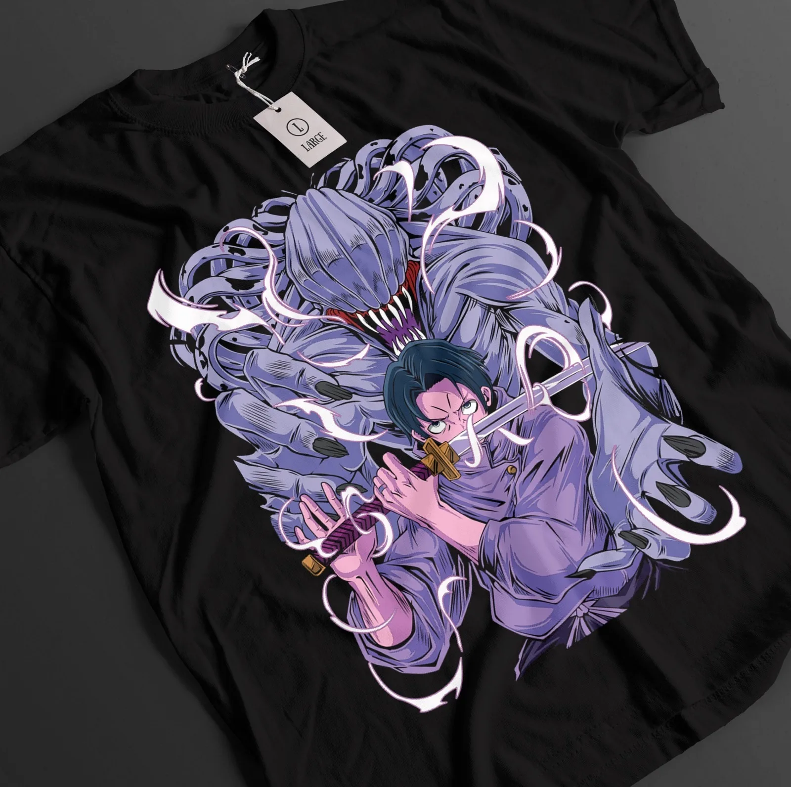 2026 Sommer Jujutsu Kaisen Anime Yuta Okkotsuke Bedrucktes Lockeres Kurzarm-T-Shirt aus Reiner Baumwolle für Kinder Unisex Lässig Oversize