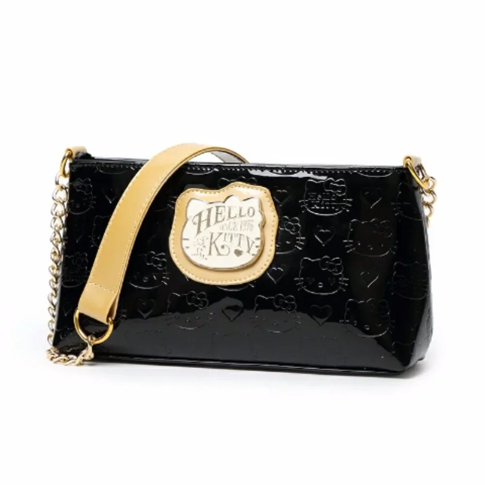 

Hello Kitty Handbag Cartoon Leather Printed Shoulder Bag Cartoon Student Chain Large Capacity Portable Diagonal Cross Bag