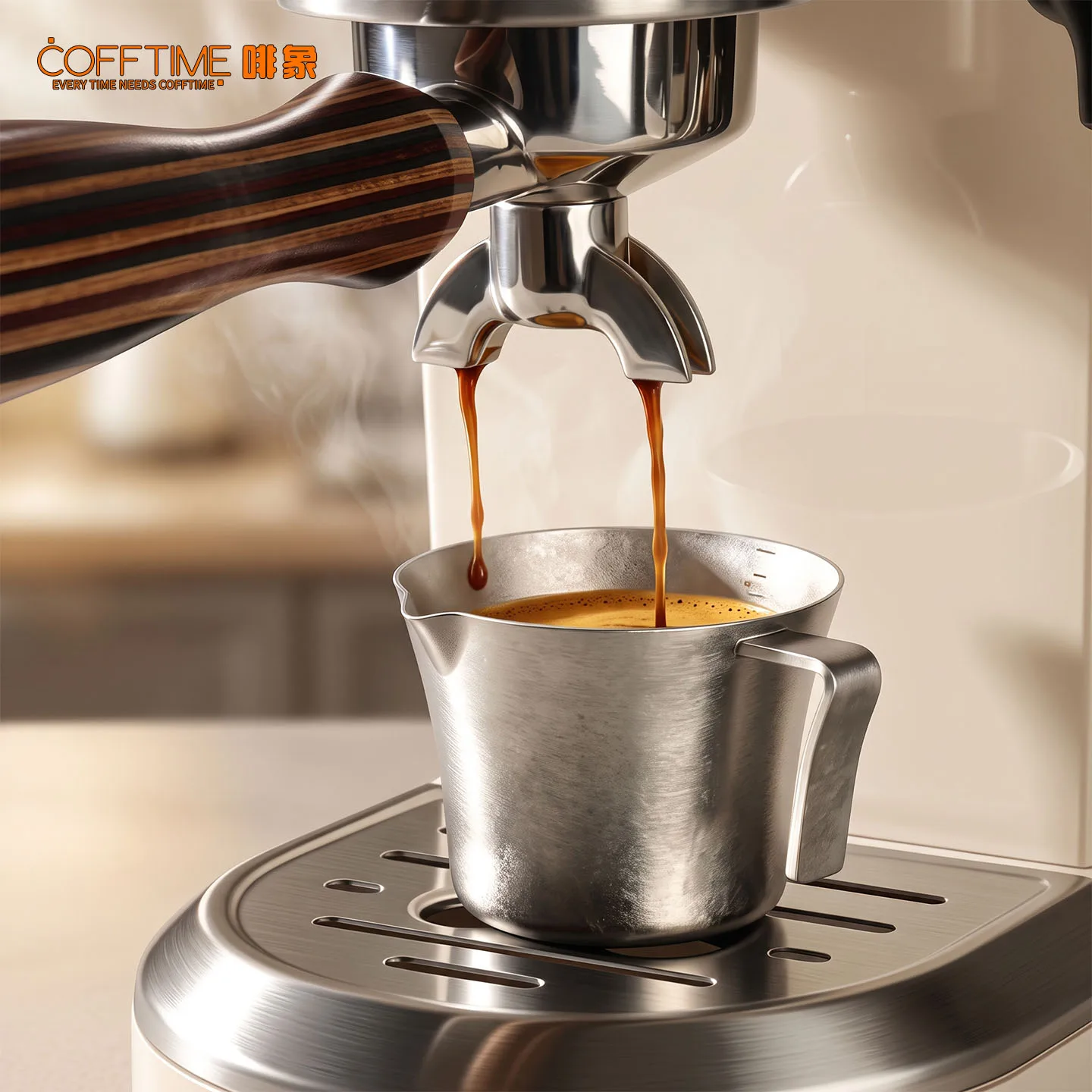 120ML Espresso Extraction Cup Pure Titanium with Scale Coffee Measuring Cups Exquisite Ounce Coffee Cup For Camping Kitchen