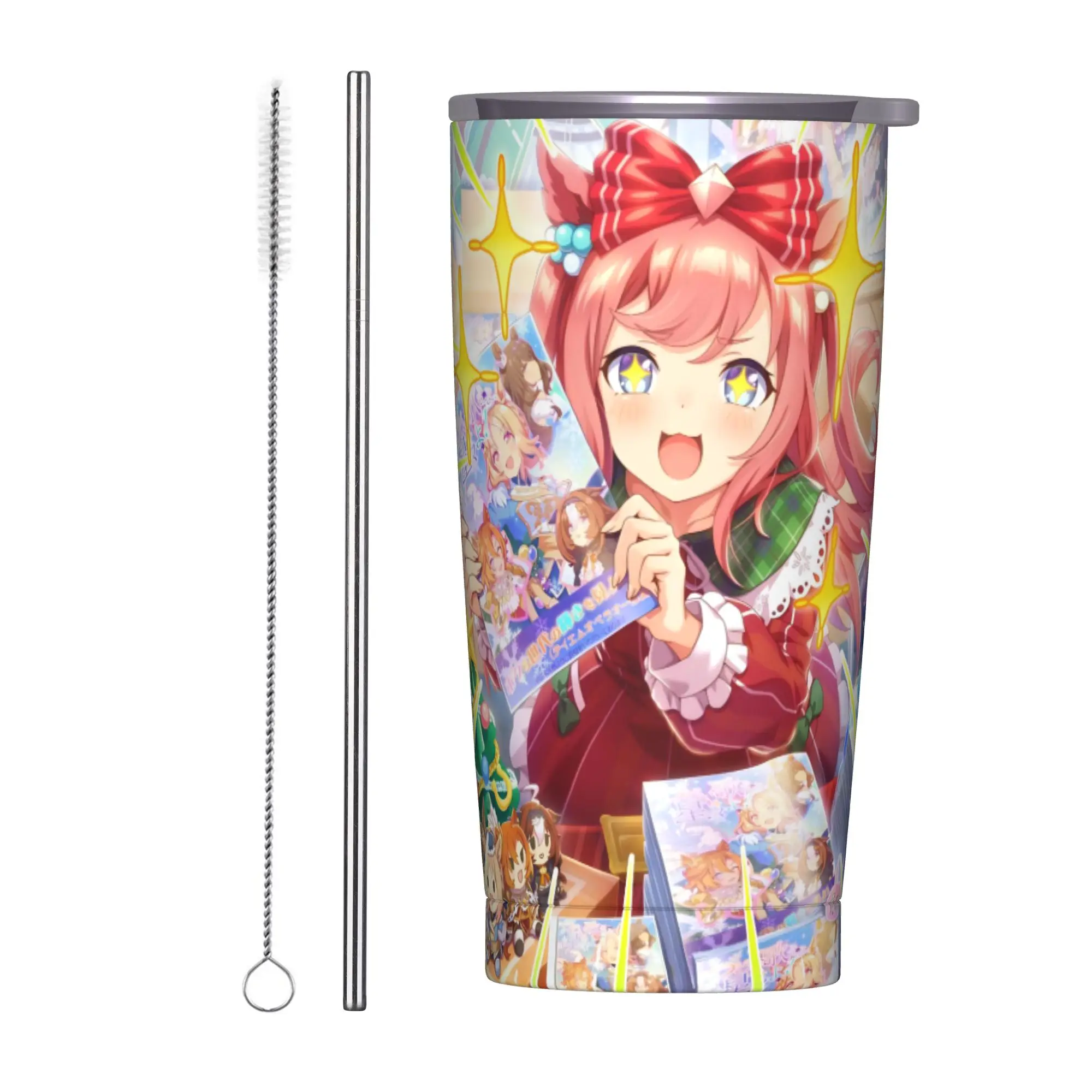 Stainless Steel Tumbler Umamusume Pretty Derby Cartoon Coffee Mug  Portable Cold and Hot Mugs Cup Camping Water Bottle