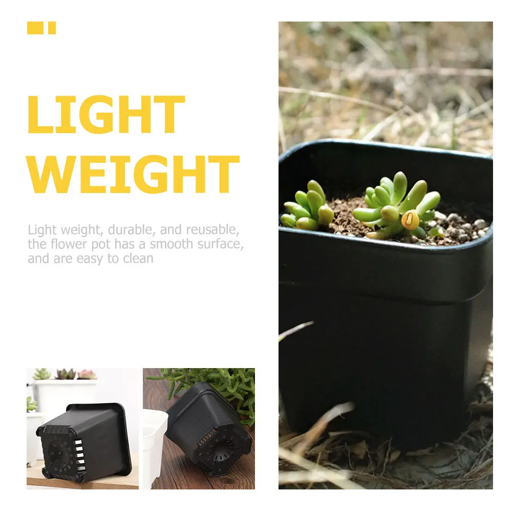 

15Pcs Thickened Matte Flower Pots Plastic Planters with Drainage Holes for Indoor Outdoor Garden Succulent Nursery Multipurpose
