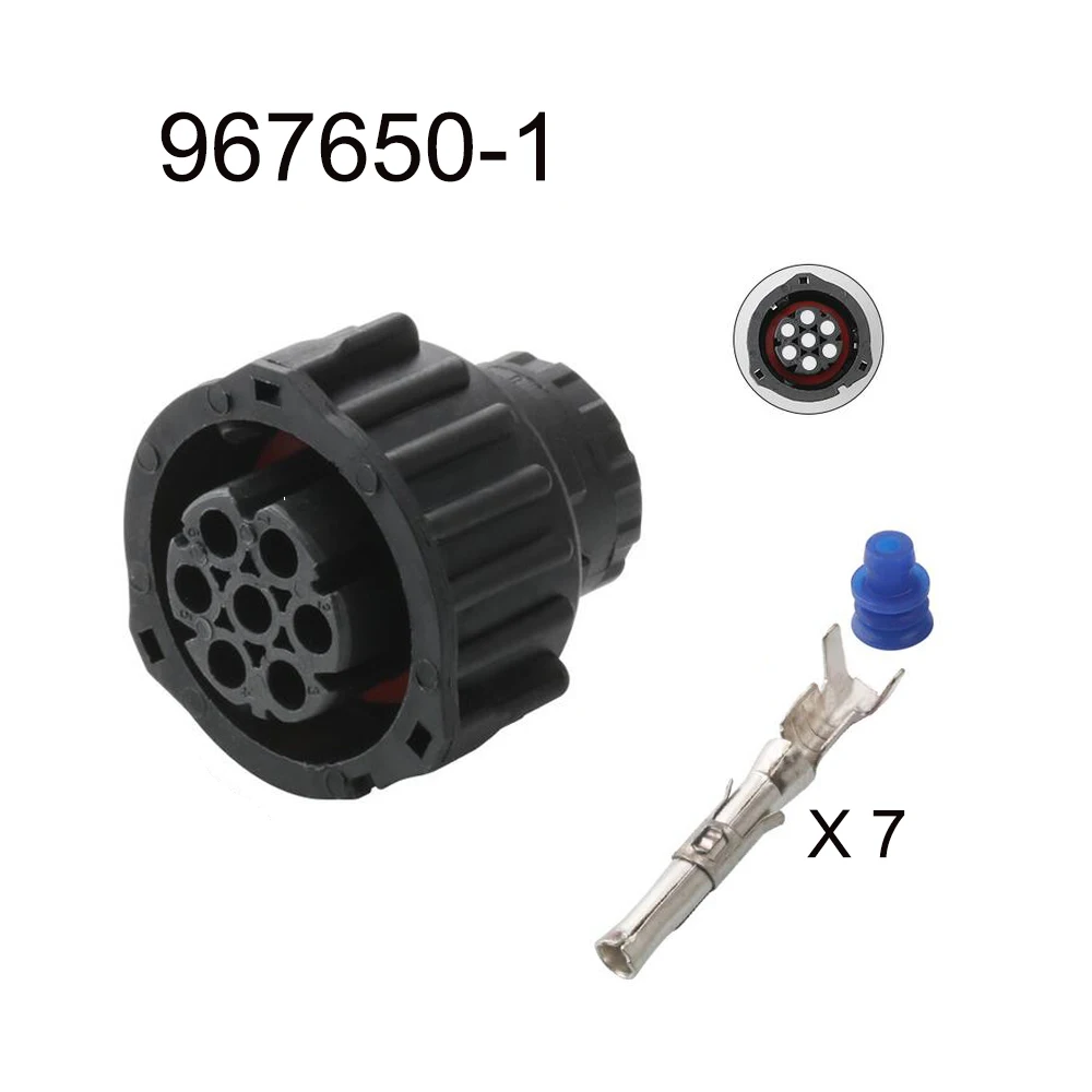 

100set 967650-1 automotive Waterproof connector 7 pin famale male cable Plug socket Includes terminal seal