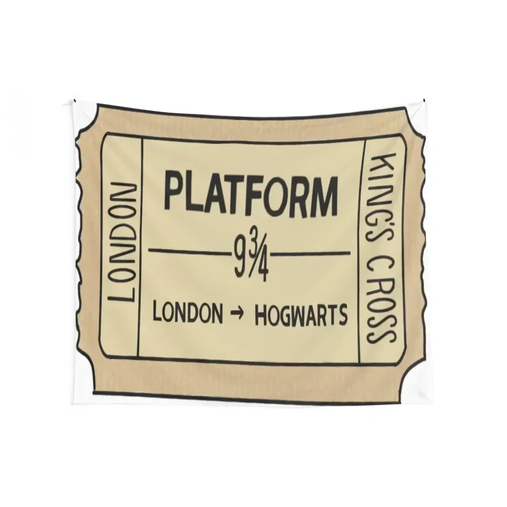 

Platform 9 3/4 ticket Sticker Wall Hangings Decoration Decorations For Room Custom Tapestry Decoration Home Tapestry