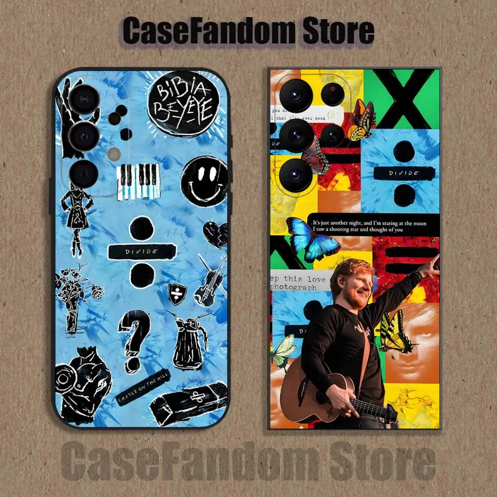 Ed S-Sheeran Albums For Samsung Phone Case S26,S25,S24,S21,S22,S23,S30,Ultra,S20,Plus,Fe,Lite,5G Black Cover