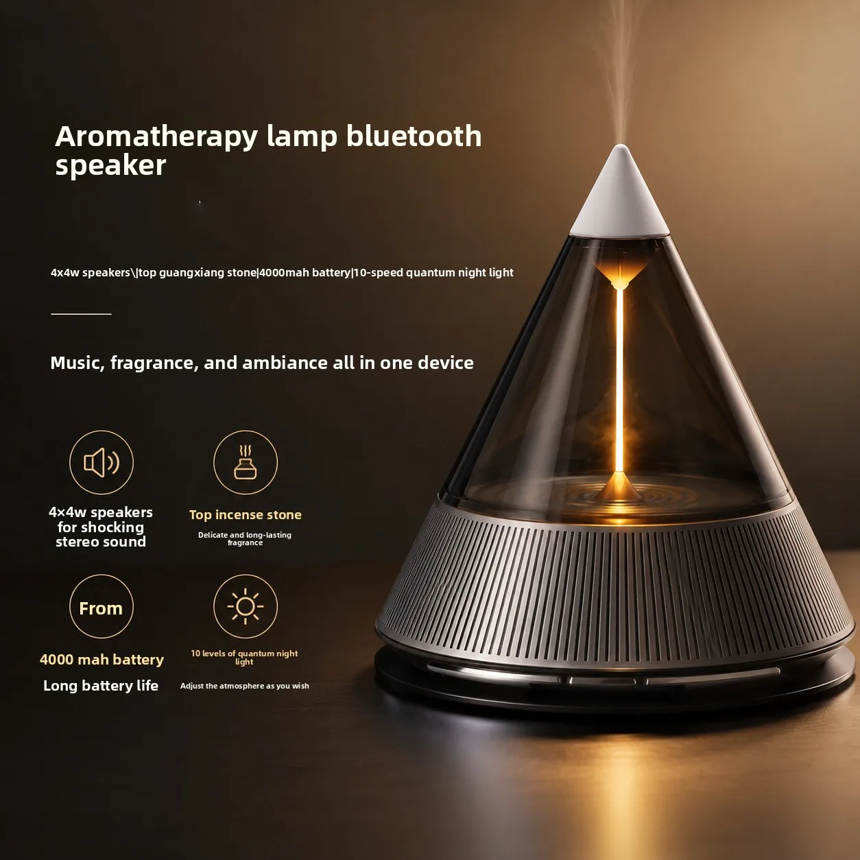Pluck the heartstrings Bluetooth audio TWS dual string shadow light Teachers' Day school gifts high value practical audio