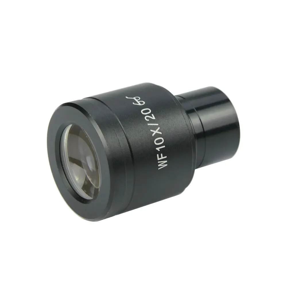 Microscopio biológico ocular, campo amplio, 10X /20 puntos de ojo alto, calibre de 23,2mm, 2 uds.