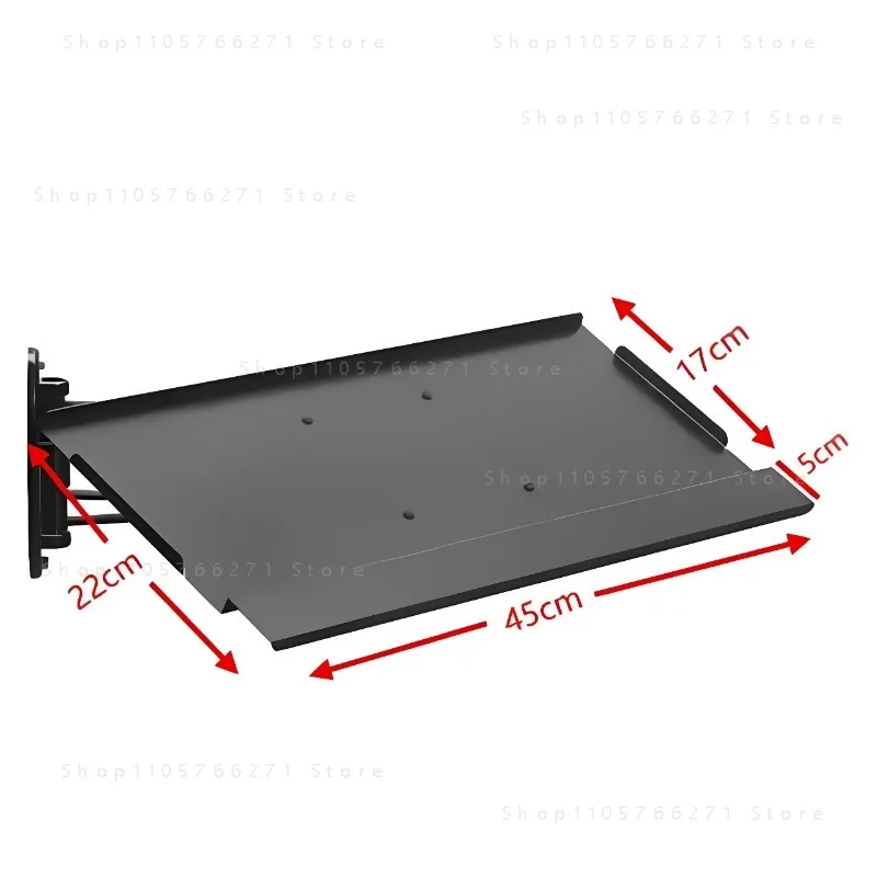 Racing Emulator Aluminum Bracket Special Plate Wall-mounted Telescopic Adjustment Handle Wireless Mouse Rotating Keyboard Holder