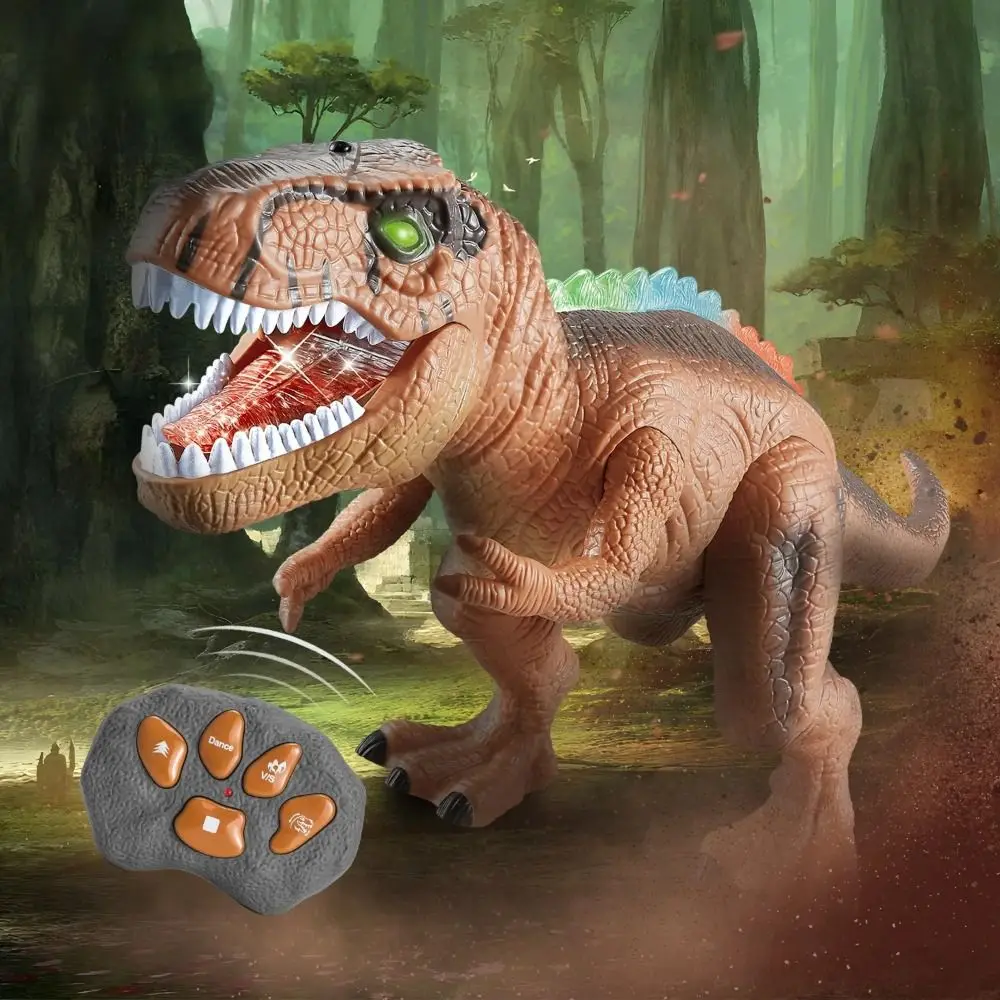 Zabawki dla dzieci: inercyjne, samobieżne, zdalnie sterowane dinozaury, modele samochodów, plastikowe roboty, przenośne, wytrzymałe, symulacyjne zabawki T-Rex.