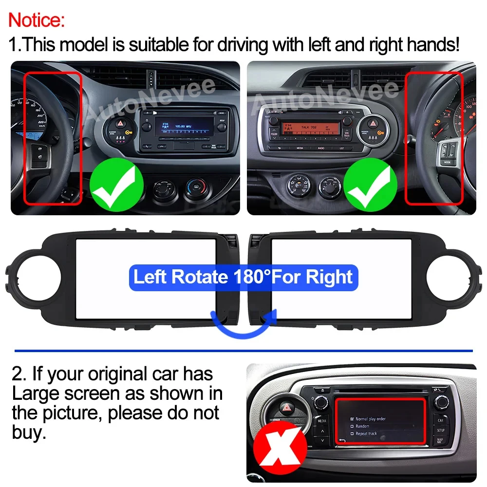 Android 14 Car Radio Multimedia Video For Toyota Yaris LHD RHD 2012-2017 Carplay Stereo gps Navigation No 2din GPS Navigation