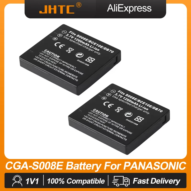 CGA-S008E CGA-S008A VW-VBJ10 배터리 파나소닉 DMC-FS3 FS5 FS20 FX30 FX33 FX35 FX36 FX37 1200mAh CGA S008E 배터리