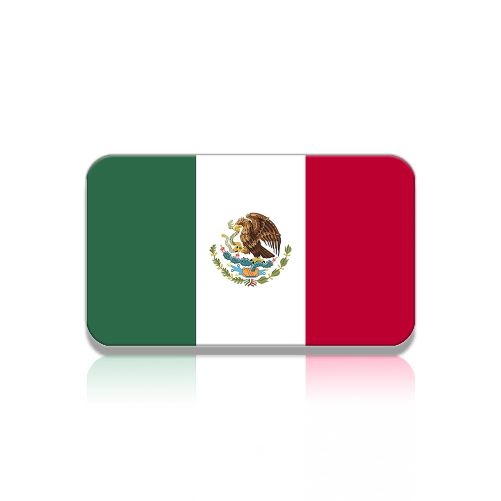 Mexico Flag Pins acrylic Brooch Gift unisex design Suit Collar backpack accessory