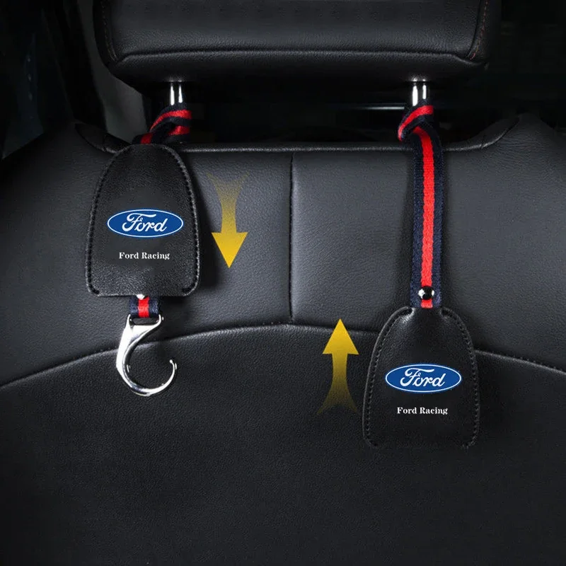 Car Backrest Bags Storage Hook Interior for Ford Mondeo Fiesta Mk7 Fusion Explorer Focus Ranger Mk4 S MAX Kuga Transit Ecosport